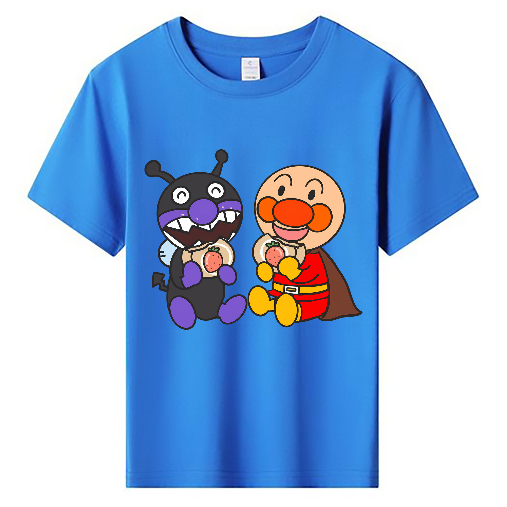 （画像用） アンパンマン Anpanman 綿100％キッズTシャツ（フロントプリント）